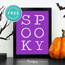 Free Printable Spooky Modern Halloween Wall Art Decor Download - Printjoy