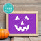 Free Printable Jack O Lantern Pumpkin Face Halloween Wall Art Decor Download - Printjoy