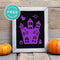 Free Printable Spooky Haunted House Halloween Wall Art Decor Download - Printjoy