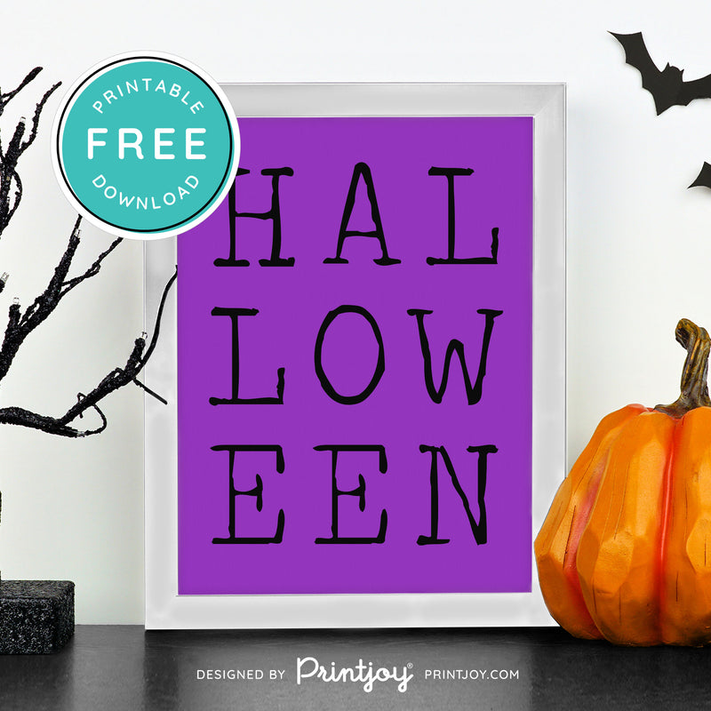 Free Printable Halloween Modern Wall Art Decor Download - Printjoy