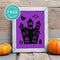 Free Printable Spooky Haunted House Halloween Wall Art Decor Download - Printjoy