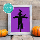 Free Printable Scarecrow Halloween Wall Art Decor Download - Printjoy