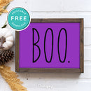 Free Printable Boo Modern Farmhouse Halloween Wall Art Decor Download - Printjoy