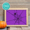 Free Printable Creepy Spider Web Halloween Wall Art Decor Download - Printjoy