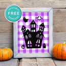 Free Printable Spooky Haunted House Halloween Wall Art Decor Download - Printjoy