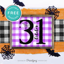 Free Printable October 31 Halloween Wall Art Decor Download - Printjoy