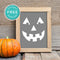 Free Printable Jack O Lantern Pumpkin Face Halloween Wall Art Decor Download - Printjoy