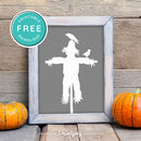 Free Printable Scarecrow Halloween Wall Art Decor Download - Printjoy