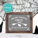 Free Printable Broom Parking Only All Others Will Be Toad Halloween Wall Art Decor Download - Printjoy