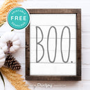 Free Printable Boo Modern Farmhouse Halloween Wall Art Decor Download - Printjoy